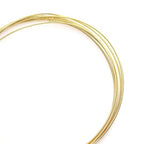 BEADIA 14K Gold Plated Wire 1.0mm 2 Meters Bead Cord for Bracelet Necklace Charm Beading Jewelry Making Findings - size: 1.0mm, style: 14K Gold