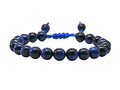 Amazing Gemstone Blue Tiger Eye Star Bracelet for Women Men's Gifts - Protection Healing Crystal Bracelet - 8mm Gemstone Beaded Adjustable Bracelet Pulseras Para Hombres Mujer Stocking Stuffers - color: Blue Tiger Eye (Star)