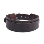 GelConnie Leather Cuff Bracelet Punk Braided Bracelets Rock Leather Wristbands Faux Mens Leather Bracelet Gothic Viking Bangle Adjustable Wrap Bracelet for Women,Men - color: Brown Leather Cuffs