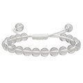 Amazing Gemstone Clear Quartz Bracelet, Gifts For Men & Women - Protection Healing Crystal Bracelet - 8mm Gemstone Beaded Adjustable Bracelet, Pulseras Para Hombres Mujer Stocking Stuffers - color: Clear Quartz