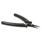 The Beadsmith Hi-Tech Round Nose Pliers, 5.5 inches (140mm) with high Carbon Steel Head, Black Comfort Grip Handle with Spring, Tool for Jewelry Making, Electronics or Micro Mechanics