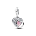 Mother Heart Charms for Bracelets Love Mom Flowers Charm Jewellery for Women - style: Double Heart Mother Charms