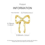 LAZA 925 Sterling Silver Charm for Bracelet Necklace Dangle Love Mom Butterfly Party Charm Beads Pendants DIY Jewelry for Women - color: Bow Tie（Gold）