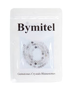 Bymitel 90 pcs Natural Genuine Real Round Loose Stone Beads Gemstone Spacers for Charm DIY Jewelry Making 15.5" per Strand 4mm (Cloudy Quartz Crystals, 4mm) - color: Cloudy Quartz Crystals, size: 4mm