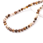 6mm 60pcs DIY Natural Australia Zebra Stone Beads Round Healing Crystal Gemstone Loose Beads for Jewelry Making Handmade Bracelet Necklace - color: Australia Zebra, size: 6mm