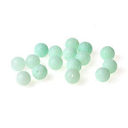 MJDCB Round Matte Frosted Blue Green Jade Loose Beads are Used in Jewelry Design to Make Bracelets and Necklaces (12mm) - color: Matte Blue Green Jade, size: 12mm