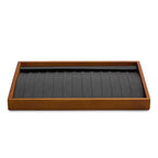 Oirlv Wood 13 Grids Necklace/Bracelet/Pendant Display Tray Jewelry Drawer Organizer Stackable Jewelry Trays(Grey) - color: Grey 13 grid necklace/pendant/bracelet tray