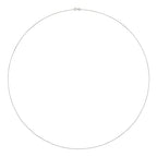 Amazon Essentials Sterling Yellow Gold or Silver Thin 0.8mm Box Chain Necklace - color: Silver, size: 30"