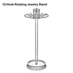 Amazing Abby - Temptation - Necklace Holder Stand with Spinning Hook Design, Jewelry Organizer Stand, Bracelet Tree Display, Perfect Storage Solution for Necklaces, Bracelets, Rings, and More