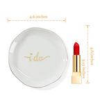HOME SMILE I Do Ring Dish,Engagement Engaged Wedding Bridal Gifts for Newly Engaged Friend,Daughter, Sister,Newlyweds,BFF,Ceramic White - style: I Do
