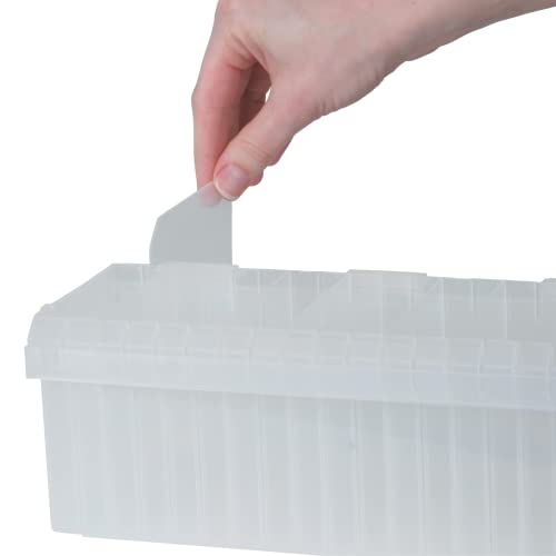Craft Mates Bead Organizer and Plastic Storage Containers for Crafts, Buttons, Pins and More, 18 Removable Compartments, BPA Free - style: 18 Compartment