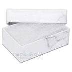 TheDisplayGuys - 25-Pack #21 Cotton Filled Cardboard Paper Jewelry Boxes Gift Case - Marble White (2.6" x 1.6" x 1.0") - for Shipping or Storage - size: 1 Count (Pack of 25), style: 2.6" x 1.6" x 1.0" (#21)