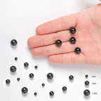 45pcs 8mm Natural Black Obsidian Gemstone Beads Energy Healing Crystal Round Loose Stone Beads for Jewelry Making, DIY Bracelets Necklaces - color: Black Obsidian, size: 8mm