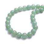BEADIA Natural Green Aventurine Jade Stone Round Loose Semi Gemstone Beads for Jewelry Making 12MM 32PCS - color: Green Aventurine Jade, size: 12mm