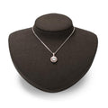 Microfiber Jewelry Bust Display Necklace Pendant Stand for Showcase (Brown) - color: Brown