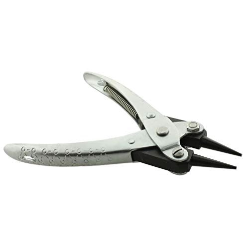 The Beadsmith Round Nose Parallel Pliers, 5.5 inches (140mm), Steel tool for jewelry making, with spring - style: Round Nose - 140mm