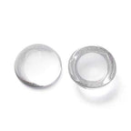 Craftdady 200Pcs Transparent Glass Cabochons 12mm Clear Glass Flat Back Dome Tile Cabochons Half Round Covers for Photo Pendant Jewelry Making - color: Transparent Clear, size: 12mm Round