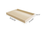 Stackable Jewelry Display Tray Necklace Bracelet Watch Organizer Premium Grad Beige Velvet Home Store Shows Gallery Drawer Divider Closet Organization - color: Bracelets-Watches