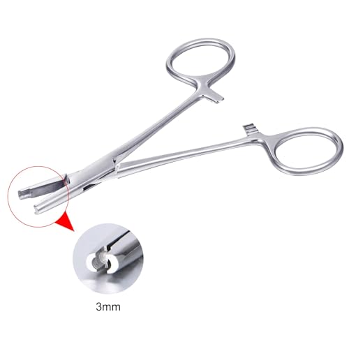 QWALIT Piercing Taper Threadless Insertion Tool - Titanium Labret Pin 16g, 18g, 20g - color: G3 - Auxiliary Pliers