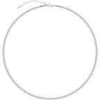 AMITER Stainless Steel Bead Necklace, 3mm/ 4mm/ 5mm/ 6mm/ 8mm Ball Beaded Chain Necklaces for Women & Men - size: 24 Inches, style: 5mm Silver