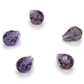 24pcs Adabele Austrian 8mm Faceted Teardrop Loose Crystal Beads Dark Violet Compatible with 5500 Swarovski Crystals Preciosa SST-822 - color: Dark Violet, size: 8mm x 6mm - 24pcs