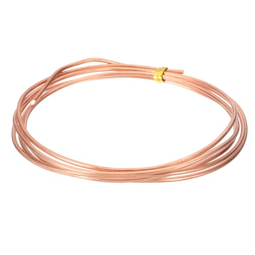 PATIKIL 99.9% Pure Copper Wire for Jewelry Making, 12 Gauge (2mm) Copper Craft Wire 4.9 Feet Beading Jewelry Making Supplies for Crafting Wreath Electroculture Gardening - size: 12 Gauge x 4.9 Feet