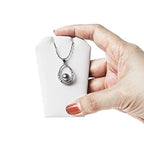 MOOCA 6 Pcs Set Mini White Faux Leather Earring Stand Necklace Chain and Pendant Display Stand, Mini Jewelry Display Holder Stand, Jewelry Showcase, 3 1/4 in Height - color: 2) White Faux Leather