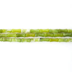 5x12mm Natural Green Jade Stone Bamboo Shape Gem Healing Energy Loose Spacer Beads for DIY Necklace Bracelet Earring - color: Green Jade
