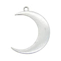 Julie Wang 16 Pieces Silver Color Moon Crescent Pendant Charms for Necklace Jewelry Making 44x31mm
