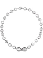 Sacina Y2k Aesthetic Emo Beaded Ball Chain Necklace, Gothic Punk Grunge Necklace, Christmas Jewelry Gift - color: Silver, size: 20 in
