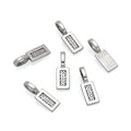 100pcs 21mm Glue On Jewelry Bail Pendant Clasp Antique Silver 12mm (0.5 Inch) Rectangle Flat Pad Base Bulk for DIY Craft Jewelry Making MC-P4 - color: Antique silver, size: 21mm (0.83") Rectangle- 100pcs