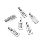 200pcs 21mm Glue On Jewelry Bail Pendant Clasp Antique Silver 12mm (0.5 Inch) Rectangle Flat Pad Base Bulk for DIY Craft Jewelry Making MC-P4 - color: Antique silver, size: 21mm (0.83") Rectangle- 200pcs