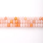 Faceted 4x6mm Natural Pink Aventurine Stone Rondelle Spacer Gemstone Beads Loose Semi Gemstone Beads for Jewelry Making - color: Pink Aventurine