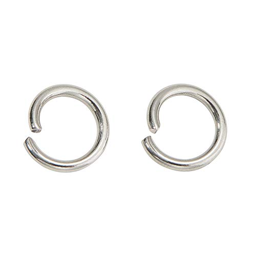 DanLingJewelry 1000 pcs 304 Stainless Steel 17 Gauge Open Jump Rings 10mm for Jewelry Making Connectors Jewelry Finding Stainless Steel Color - color: 1000 pcs - ф10mm δ 1.4mm