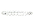 Angelstones Handmade Natural Healing Gemstone 8mm Round Beads Stretch Crystal Bracelet 7 Inch Unisex - color: Clear Quartz
