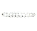 Angelstones Handmade Natural Healing Gemstone 8mm Round Beads Stretch Crystal Bracelet 7 Inch Unisex - color: Clear Quartz