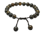 Amazing Gemstone Bronzite Bracelet for Women Men's Gifts - Protection Healing Crystal Bracelet - 8mm Gemstone Beaded Adjustable Bracelet Pulseras Para Hombres Mujer Stocking Stuffers - color: Bronzite
