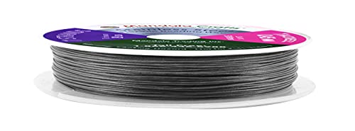 Mandala Crafts 7 Strand Beading Wire for Jewelry Making - 98 FT 25 Gauge Stainless Steel Braided Tiger Tail Wire for Bead Stringing - size: 7 Strands 25 Gauge 0.45MM 98FT