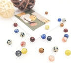 1120pcs Natural Stone Beads Polished Beading 6mm Loose Beads Gemstone Crystal Energy Stone Healing Power for DIY Jewelry Making (6mm 28 Materials A) - color: 28 Materials A, size: 6mm