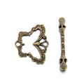 Adabele 20 Sets Butterfly Toggle Clasp 28mm (1.1 Inch) Large T-Bar Closure Tarnish Resistant Antique Bronze for Necklace Bracelet Craft Jewelry Making MC-AF59 - size: 28mm Butterfly Toggle