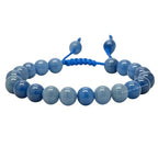Amazing Gemstone Blue Aventurine Bracelet for Women Men's Gifts - Protection Healing Crystal Bracelet - 8mm Gemstone Beaded Adjustable Bracelet Pulseras Para Hombres Mujer Stocking Stuffers - color: Blue Aventurine
