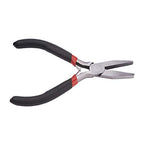 Beadthoven 1Set Flat Nose Pliers 5 Inch Smooth Jaw Pliers for Jewelry Making Wire Rapping Bending Gunmetal - color: Gunmetal, size: Flat Nose Pliers