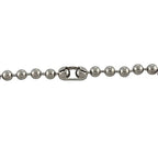 DragonWeave Jewelry 9.5mm Extra Large Silver Steel Ball Chain Mens Necklace Extra Durable Color Protect Finish ANY LENGTH