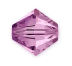 100pcs Authentic Preciosa 3mm (0.12 Inch) Small Faceted Bicone Crystal Loose Beads Light Purple Amethyst Compatible with Swarovski Elements Crystals for Jewelry Making Pre-B341 - color: Light Amethyst, size: 3mm (0.12 Inch) - 100pcs