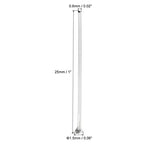 PATIKIL 500Pcs Flat Head Pins for Jewelry Making 25mm Stainless Steel Flat Head Pins Jewelry Head Pins for Craft Earring Bracelet Necklace Pendant Supplies 22 Gauge Silver - size: 25mm