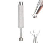 Piercing Ball Grabber,Tweezer Jewelry Bead Grabber Tweezers Holder Prong Holder Tool with 4 claws for soldering welding [short]