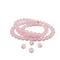 DandS ltd Crackle Lampwork Glass Beads for Jewelry Making, Blush, Vibrant DIY Bracelets, Necklaces, Earrings, Beading Supplies & Craft Kits for Handmade Jewelry, 80pcs 0.39 inch (10mm), #J284-10 - color: Blush