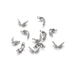 1000 PCS 2 Color Metal Open Bead Tips Knot Covers Bead Tips Knot Covers for Jewelry Making