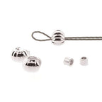 The Beadsmith Basic Elements Crimp Tubes & Corrugated Crimp Covers Designed to Secure The Ends of Jewelry Stringing Cables & Wires, Silver Color