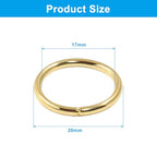 Litoexpe 20mm Open Jump Rings 150 Pcs with a Box, 2mm Thickness Rings Connectors for Necklace Bracelet Jewelry Making (Gold) - color: Gold